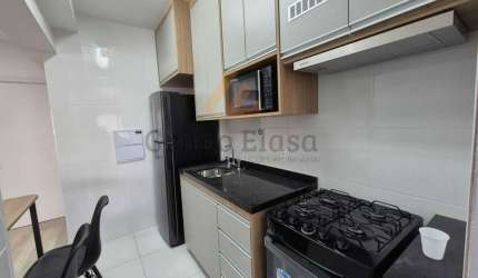 Apartamento 50m² 1 Suíte - Mobiliado - 1 Vaga - Air Brooklin  Ao lado do metrô Brooklin