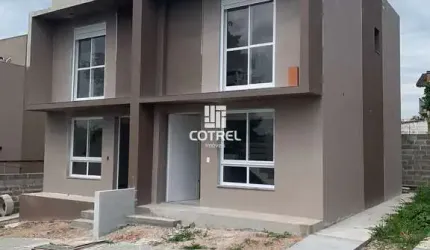 Casa em Construção 2 dormitórios e garagem no Bairro São José localizada na cida