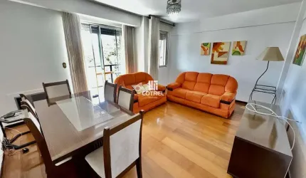 Apartamento mobiliado 2 dormitórios sendo 1 suíte, 1 vaga de garagem situado no