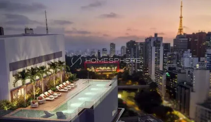 Mitre Haus Jardins Rua Itapeva, 342. Apartamento de Luxo à Venda no Haus Mitre Jardins, 132m², 3 suítes, 2 vagas e lazer no rooftoop. Entrega nov/24