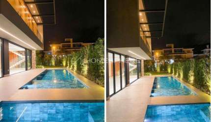 Jurerê Internacional Casa à venda Av. dos Búzios, 458 - Jurerê Internacional, nova, 542 m² 5 suítes, piscina, spa, área gourmet e 4 vagas. A 200m mar
