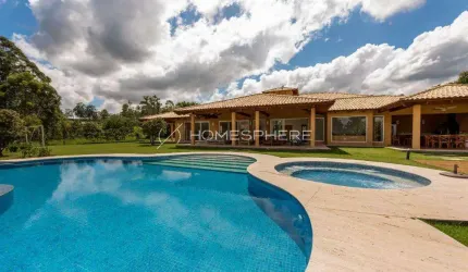Casa à venda Terras de São José I. 926 m², 5 suítes, piscina, área gourmet, campo gramado e 8 vagas. Condomínio Terras de São José I – Itu