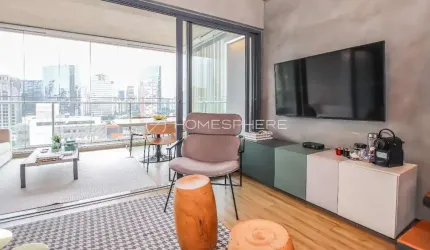 Forma Itaim Rua Ministro Jesuíno Cardoso, 148. Apartamento à venda Itaim Bibi, 1 quarto, 90m², mobiliado, varanda e 2 vagas na Forma Itaim | Huma - Apartamento de Alto Padrão à venda.