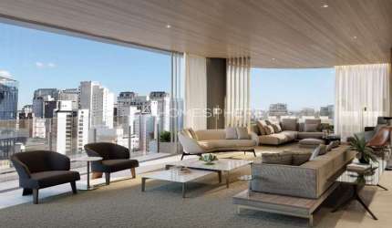 Itaim Casa Lafer Rua Lopes Neto, 303 x Avenida Horácio Lafer. Apartamento à venda Itaim, andar alto, 424 m², 4 suítes, varanda gourmet, 5 vagas e lazer. Casa Lafer Bolsa De Imóveis Di e Jal