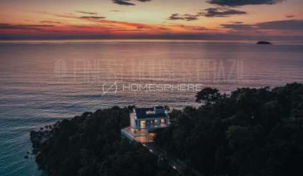 Ponta das Toninhas | Ubatuba | Praia das Toninhas - Casas de Condomínio à Venda com vista para o mar, 6 suítes, 1200 m², piscina e área gourmet na ponta da península Ponta das Toninhas, Ubatuba - SP