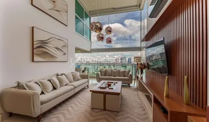 Condomínio Nova York Penthouses - Brooklin Rua Nova York 161. Apartamento à venda 197 m², 4 quartos, sendo 3 suítes, porteira fechada, varanda com vista livre, 3 vagas e lazer de clube no Nova York Pe