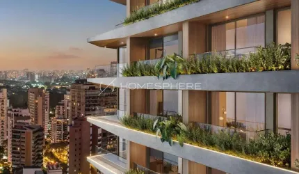 Tegra Bueno Brandão 257 Rua Bueno Brandão, 257 VNC. Apartamento à venda 500m², andar alto, projeto Jacobsen Arquitetura, 5 suítes, 5 vagas e lazer no Bueno Brandão 257 Vila Nova Conceição