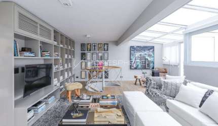 Cobertura à venda no Condomínio Giardino – 190 m², 1 suíte, 2 vagas – Jardim Paulista, São Paulo. Projeto de David Bastos com vista espetacular. Venda porteira fechada.