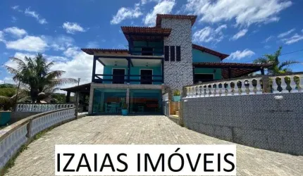 COD 313: CASA DE 4 QUARTOS SENDO 3 SUÍTES E VISTA PARA A LAGOA E MAR EM VILATUR - SAQUAREMA.