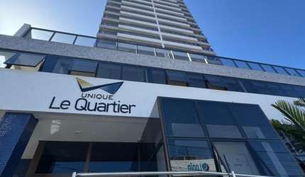 UNIQUE LE QUARTIER  3/4, SENDO 3 SUÍTES, 113M², DEPENDÊNCIA COMPLETA, COM DUAS VAGAS DE GARAGENS
