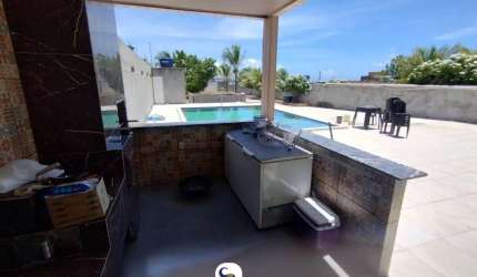 MANSÃO 06 QUARTOS, VISTA MAR PERMANENTE DESDE A ENTRADA DA GARAGEM! PISCINA, COND FECHADO