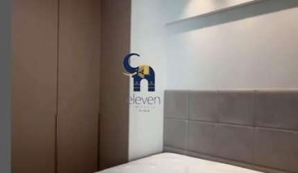Elegante 1/4, localizado no Duetto Graça, com 50m2 , nascente total, varanda gourmet, finamente decorado e mobiliado.