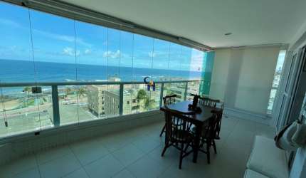 ERRAZZO ONDINA LUXO! VISTA MAR! 2/4 SUÍTE, 117 M², VARANDA, 02 GARAGENS SOLTAS.