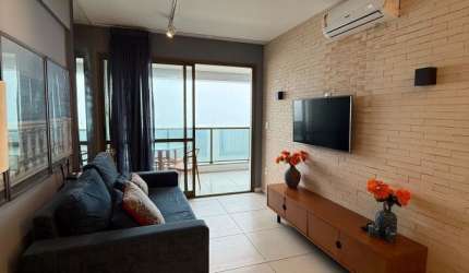 APARTAMENTO PARA LOCAÇÃO MOBILIADO  NA BARRA VISTA MAR, ANDAR ALTO, UMA VAGA