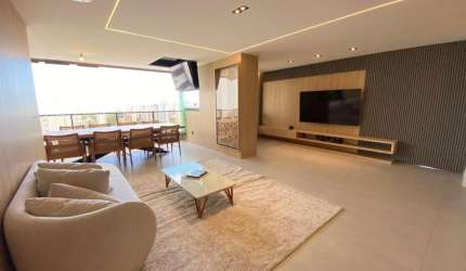 CAMINHO DAS ÁRVORES! FINAMENTE DECORADO! NASCENTE 140M², 3 SUÍTES, LAVABO, SALA AMPLIADA - VARANDA GOURMET - COM FECHAMENTO EM REIKI, TV COM FLIPER, ANDAR ALTO,