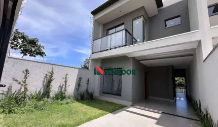 Lindo Sobrado Novo com 3 dormitórios à venda, 128 m² por R$ 698.000 - Monterey - Londrina/PR