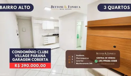 Apartamento de 3 quartos - Village Parana, Condominio Clube