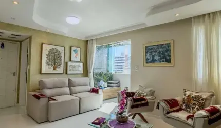 Apartamento à venda em Salvador - BA, bairro Vitória: 4 quartos, 2 salas, 3 banheiros, 3 vagas, 116m². Venha conferir!
