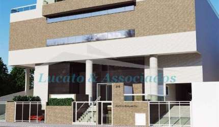 Lançamento no Boqueirão em Praia Grande SP, entrega Julho 2025, Apartamento 01 dormitório, sala, cozinha, 01 vaga de garagem, área útil 51,24 m²