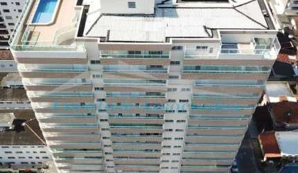 Apartamento cobertura para venda na Guilhermina em Praia Grande SP, Vista para o Mar 04 dormitórios sendo 04 suítes, 04 vagas de garagem.