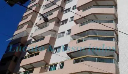 Apartamento para venda na Aviação em Praia Grande SP, 02 dormitórios, sendo 02 suítes, sala 02 ambientes, cozinha, sacada, wc social, área de serviço,