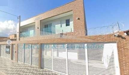 Casa em condomínio à venda em Praia Grande-SP, bairro Mirim: 2 quartos, 1 suíte, sala, banheiro, 1 vaga, 62m².