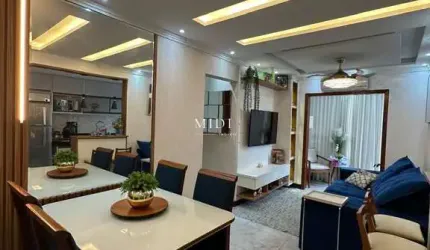 Lindo apartamento 3 quartos com suíte montado no Condomínio Villaggio Laranjeira