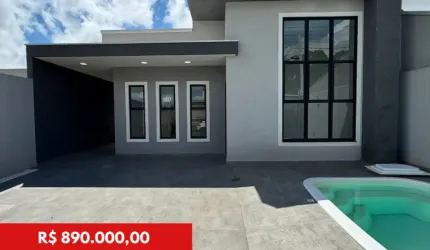 Linda casa com piscina