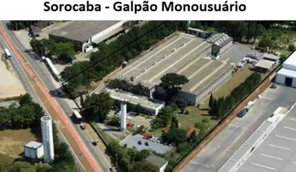 Galpão Industrial monousuário para alugar em Sorocaba