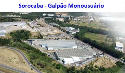 Galpão para alugar em Sorocaba, Monousuário com pontes rolante