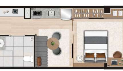 Studio com 1 quartos à venda em Vila Nova Conceição - SP