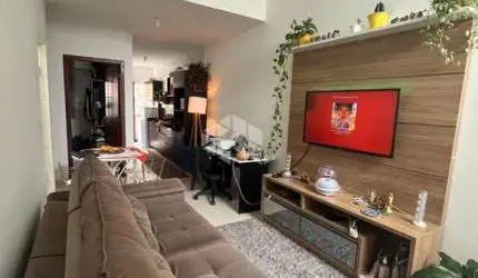 Casa mobiliada com 02 quartos/dormitórios no bairro Barra do Aririú, em Palhoça- SC