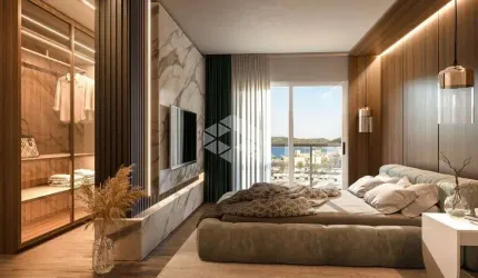 Apartamento com piscina Vista para o Mar