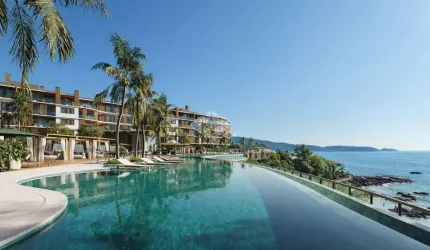 Apartamento com tres quartos frente mar na praia do Ribeiro em Bombinhas SC