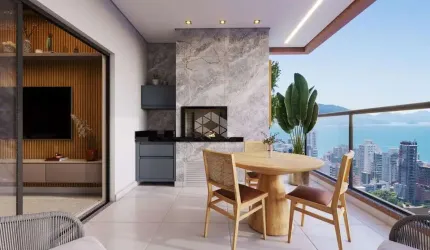 Apartamento com três suites na Meia Praia em Itapema SC