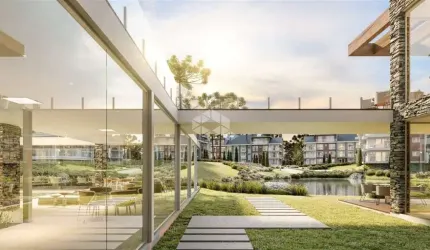 Apartamento com 02 (duas) suítes localizado em gramado em condomínio com infraestrutura completa