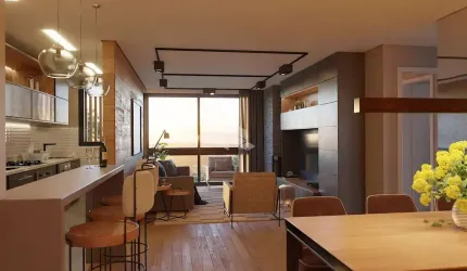 Apartamento de 2 dormitórios sendo 2 suítes, localizado no Residencial Vista do Vale em Gramado.