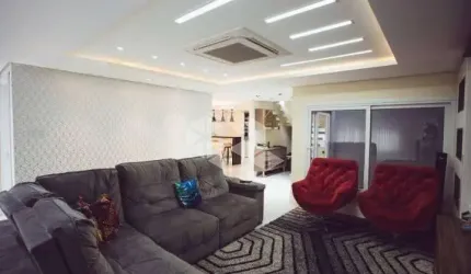 casa/sobrado 3 suítes, 1 master com hidro e closet,  semi mobiliado, pátio com piscina. À venda no bairro Igara/Canoas, aceita financimanto FGTS