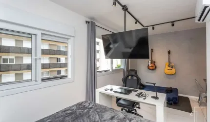 Loft no Maxplaza mobiliado, com vaga, com infra estrutura, aceita financiamento.