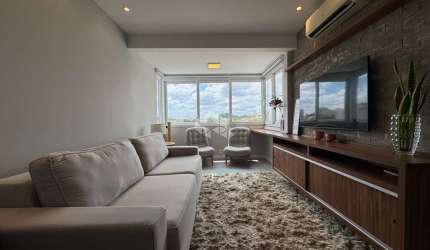 Apartamento 1 dormitório, semi mobiliado, com 1 vaga de garagem coberta. No bairro Marechal Rondon em Canoas. Aceita Financiamento Bancário.