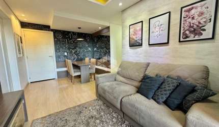 Apartamento térreo com 65m² privativos à venda no bairro São José em Canoas RS - 2 dormitórios, mobiliado, com vaga - Aceita financiamento e FGTS