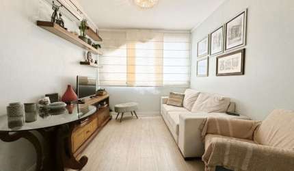 Apartamento 2 dormitórios, 1 com suíte, semi mobiliado - Moinhos de vento - Canoas