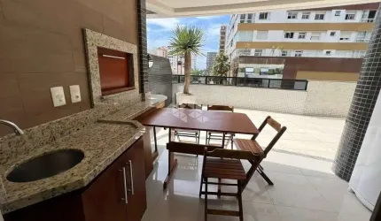 Apartamento 2 dormitórios, suíte, terraço, 120m², vista mar, churrasqueira, bairro Navegantes