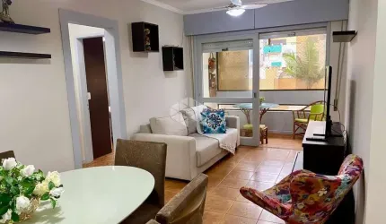 Apartamento 02 dormitórios, mobiliado de frente Sepé com sacada