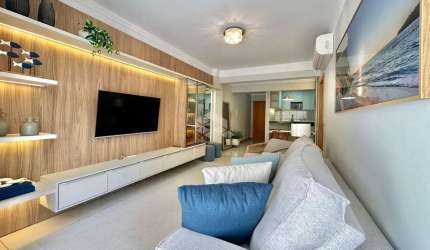 Apartamento com 2 dormitórios de frente, com terraço, mobiliado e decorado!!!