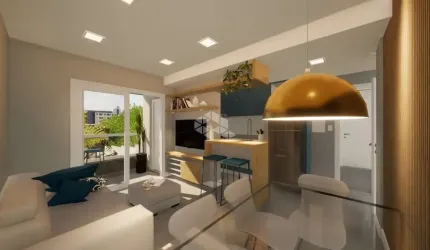 Apartamento a venda 2 quartos, suíte, sacada integrada, churrasqueira, Medianeira Porto Aelgre
