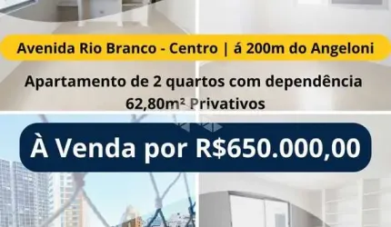 Apartamento de 2 dormitórios no Centro, Florianóplois-SC