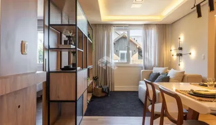 Apartamento 1 dormitório/suíte, 48,36m², 1 vaga no Bairro Bavária em Gramado