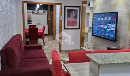 Apartamento térreo com pátio, 2 dormitórios, 1 vaga de garagem/ Porto de Nápolis Sapucaia do Sul
