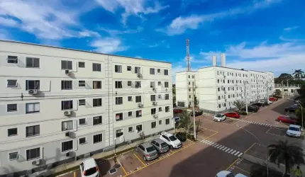 Apartamento térreo com pátio 41,58m² 2 dormitórios, 01 vaga, no bairro São José em Canoas